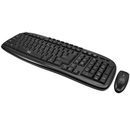 Adesso WKB-1330CB - 2.4 GHz Wireless Desktop Keyboard and Mouse Combo SpadezStore