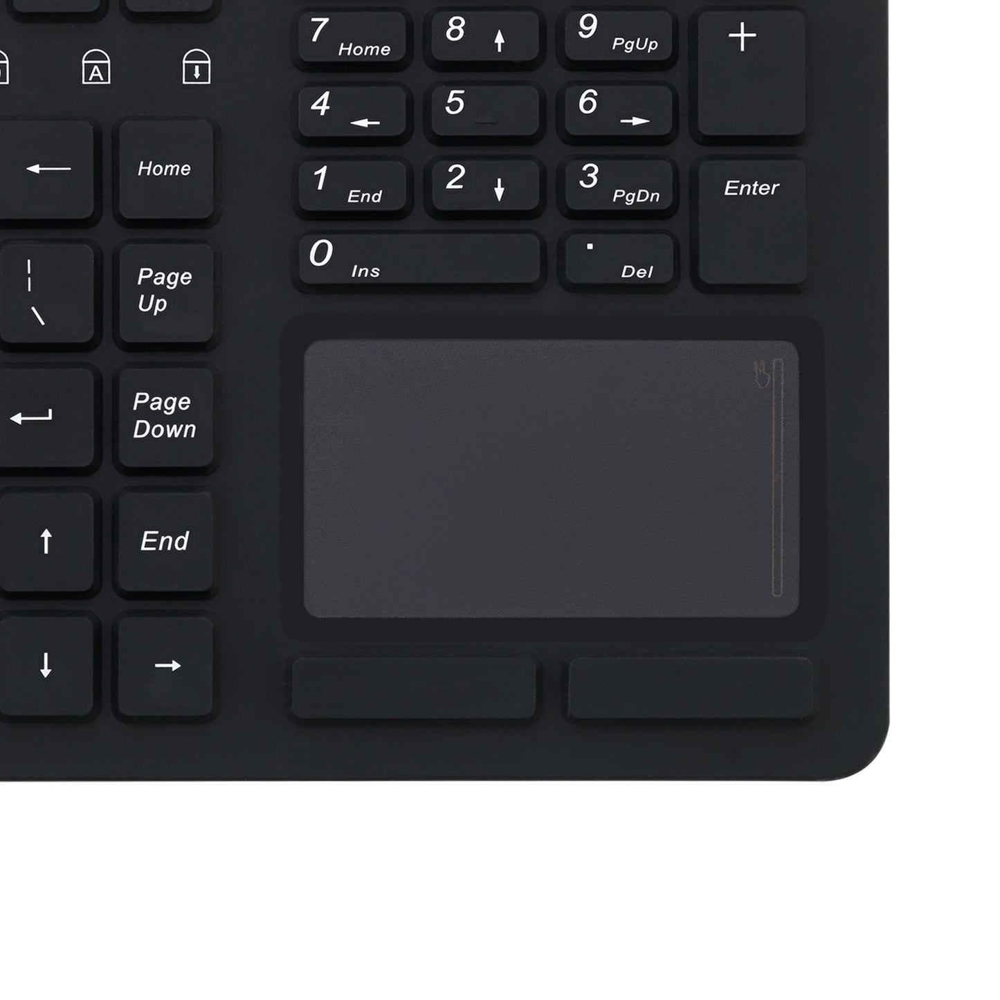 Adesso® AKB-270UB Antimikrobielle, wasserdichte Silikon-Touchpad-Tastatur 