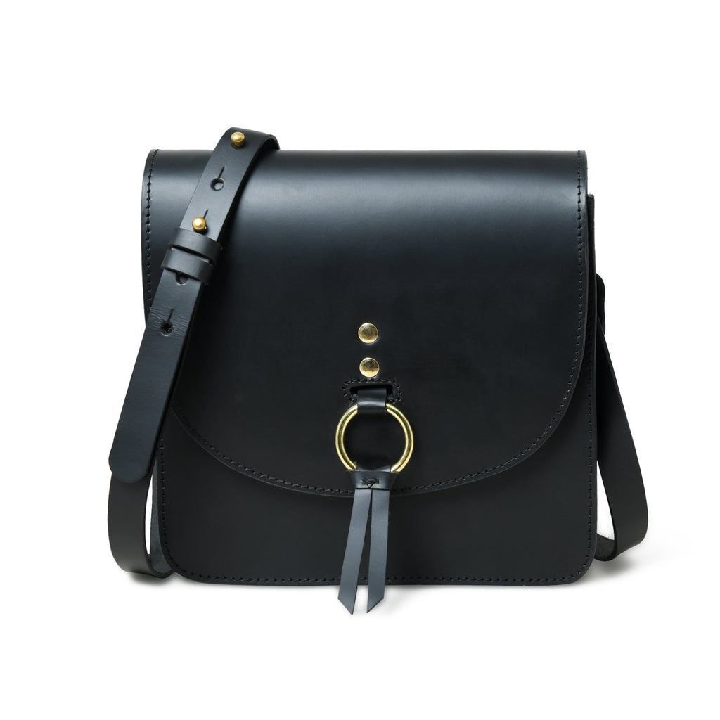 Classy Leather Bags Black Elegance Crossbody Sling Bag SpadezStore