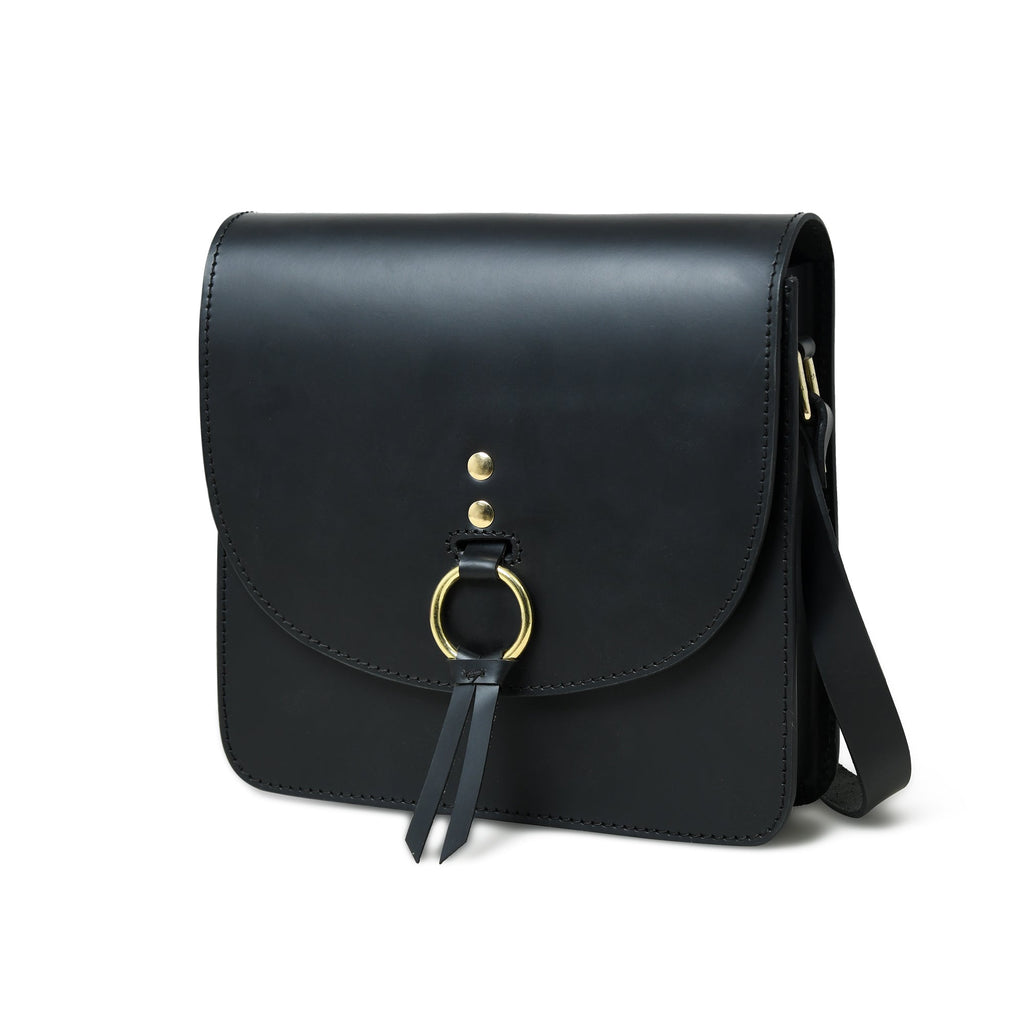 Classy Leather Bags Black Elegance Crossbody Sling Bag SpadezStore