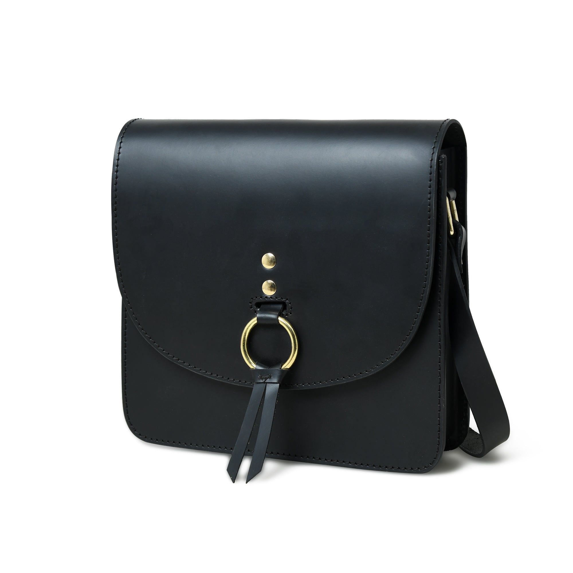 Classy Leather Bags Black Elegance Crossbody Sling Bag SpadezStore