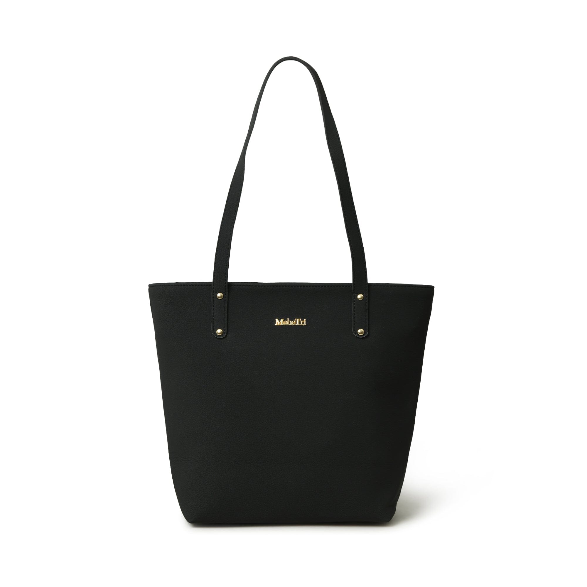 Classy Leather Bags Era Vegan Leather Tote - Midnight Black SpadezStore