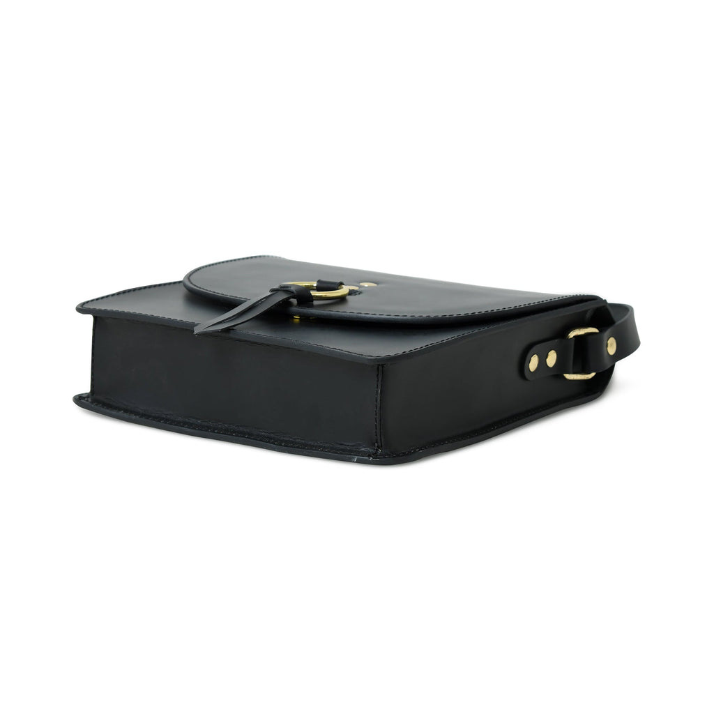 Classy Leather Bags Black Elegance Crossbody Sling Bag SpadezStore