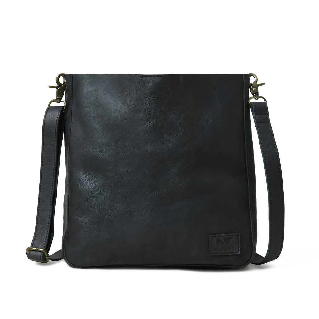 Classy Leather Bags Serenity Everyday Crossbody Sling, Black SpadezStore