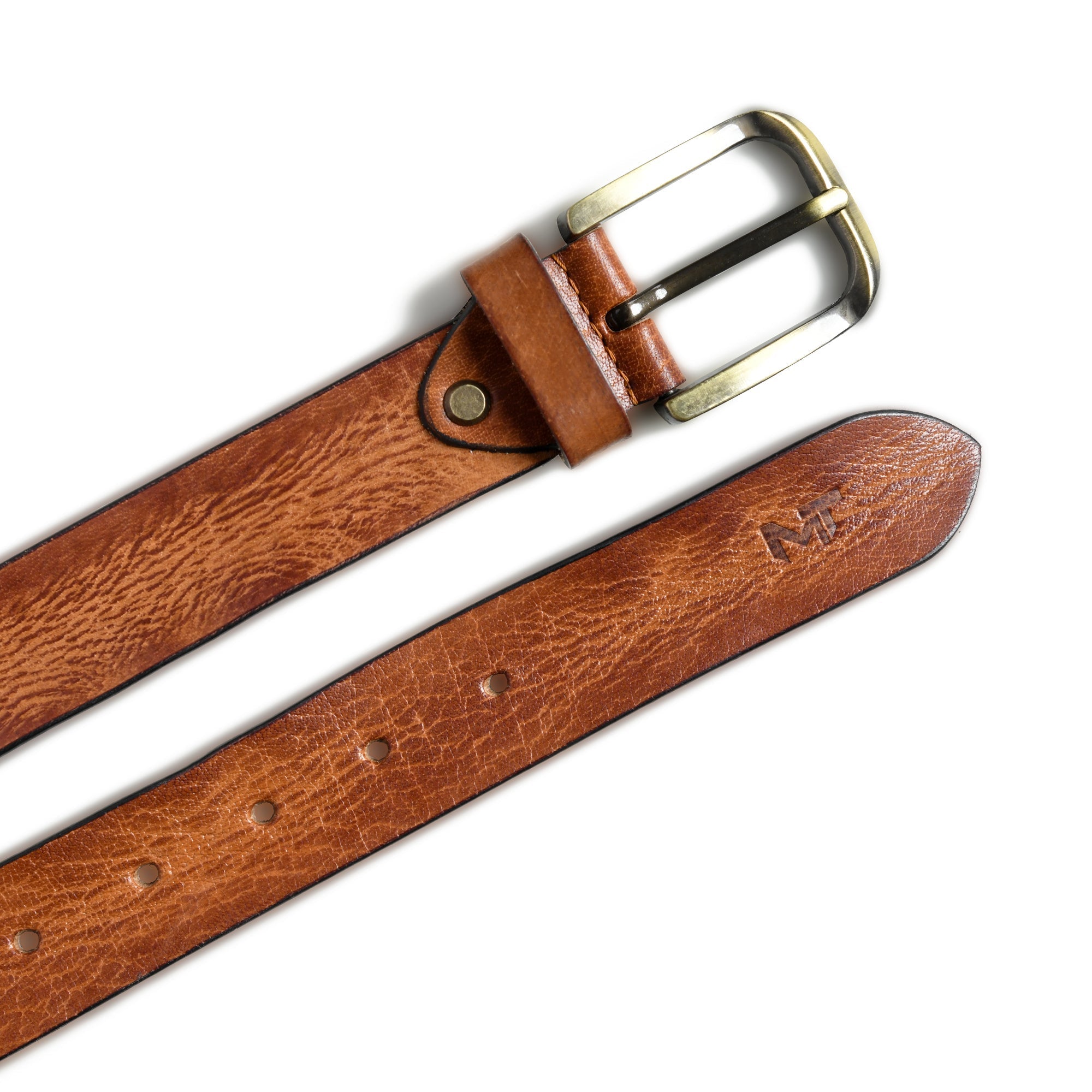 Classy Leather Bags Formal Tan Leather Belt for Men
