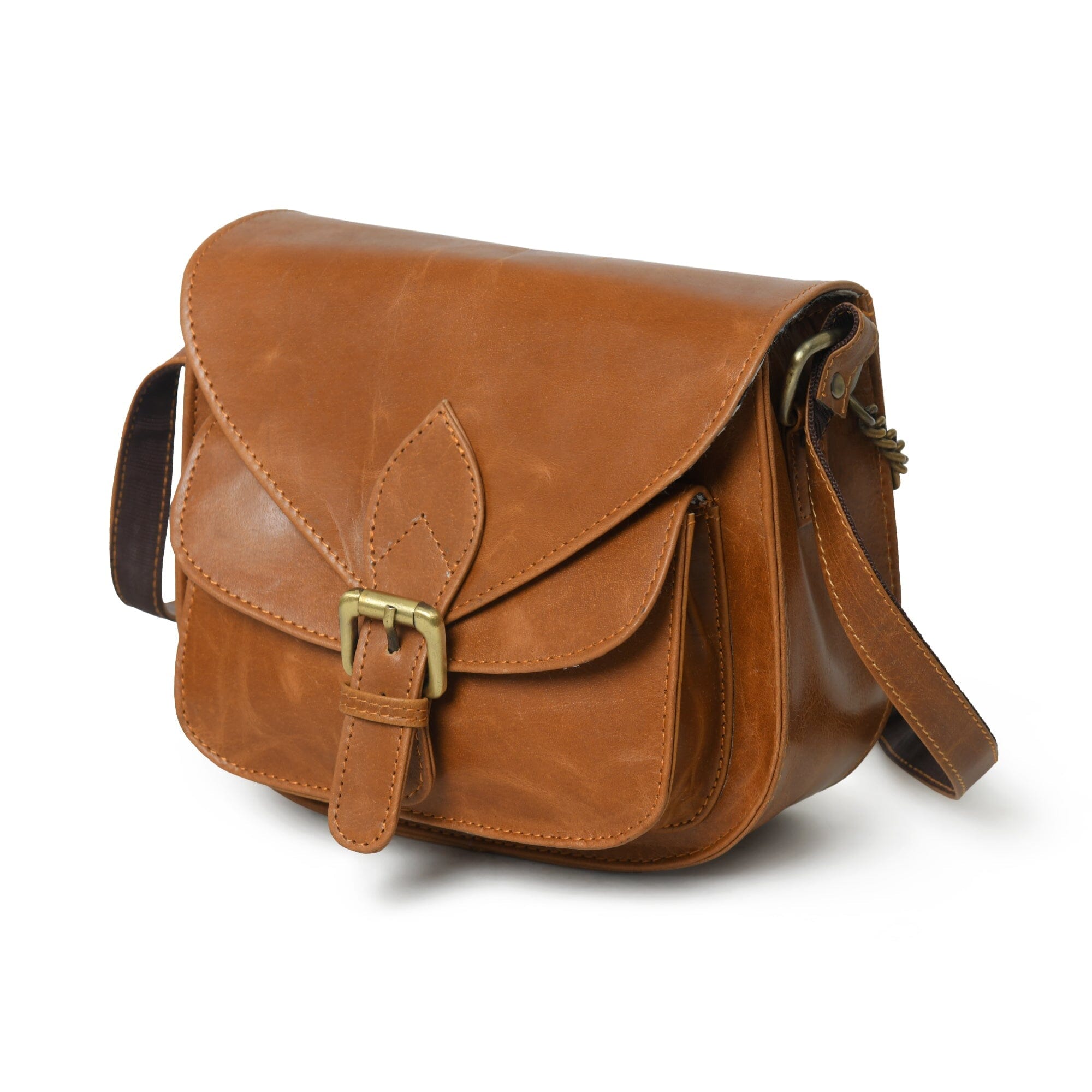 Classy Leather Bags The Molina Satchel- Tan Brown