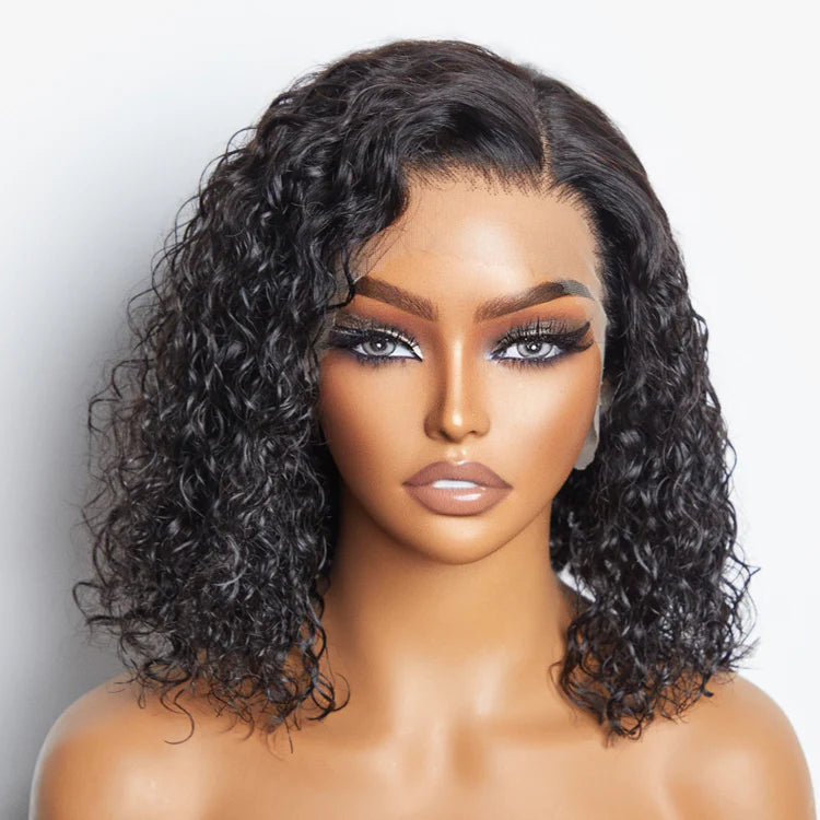 Pre-Plucked 13x4 Lace Front Water Wave Bob Wig SpadezStore