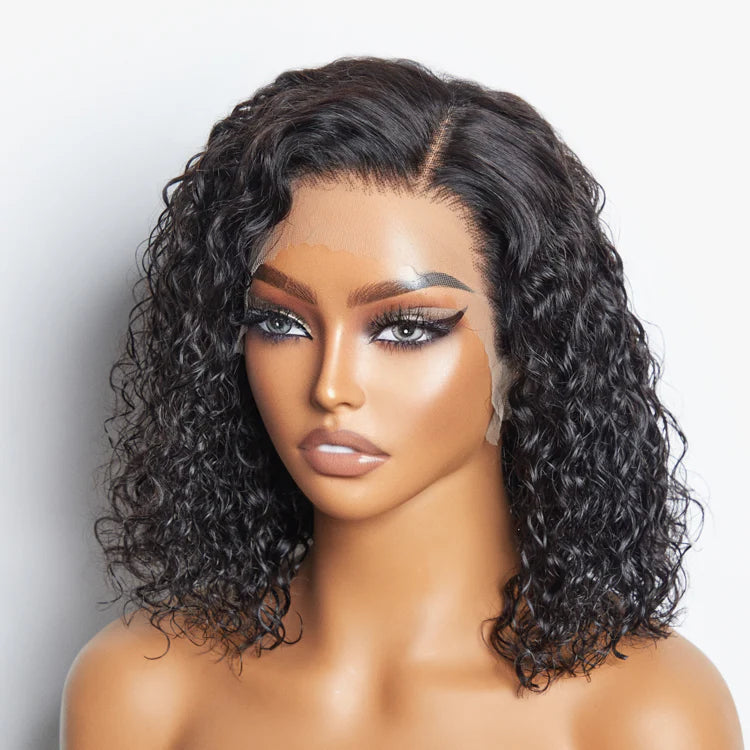 Pre-Plucked 13x4 Lace Front Water Wave Bob Wig SpadezStore
