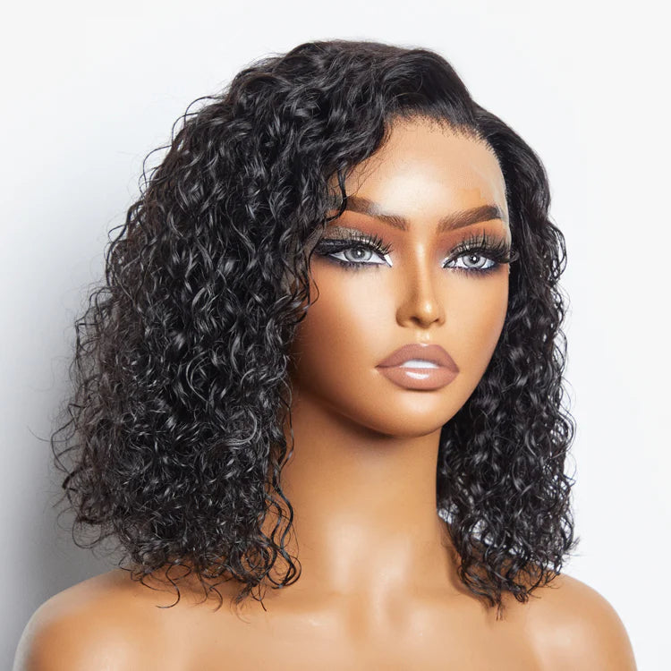 Pre-Plucked 13x4 Lace Front Water Wave Bob Wig SpadezStore