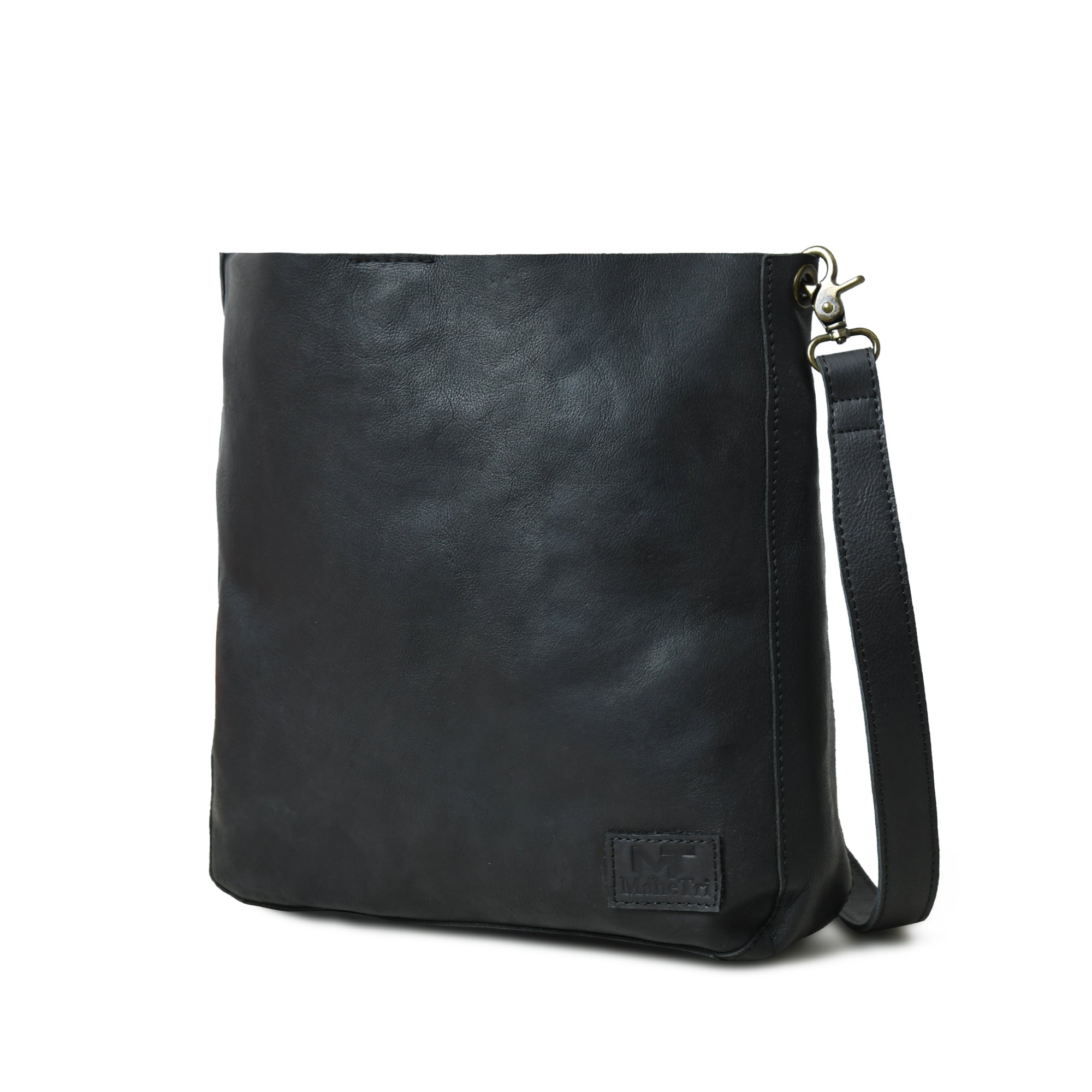 Classy Leather Bags Serenity Everyday Crossbody Sling, Black SpadezStore