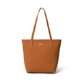 Classy Leather Bags Era Vegan Leather Tote - Tan Brown SpadezStore