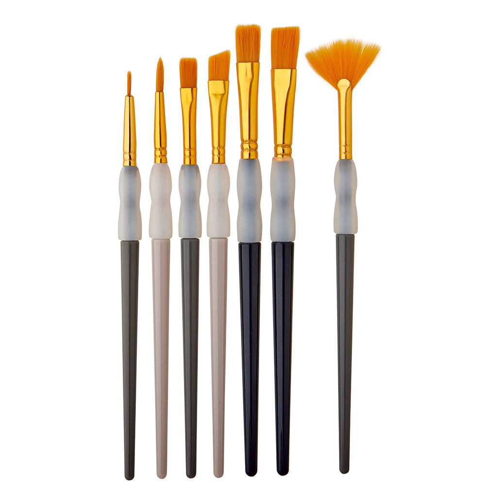 KINGART Studio Soft Grip Brush Set – 7 pc