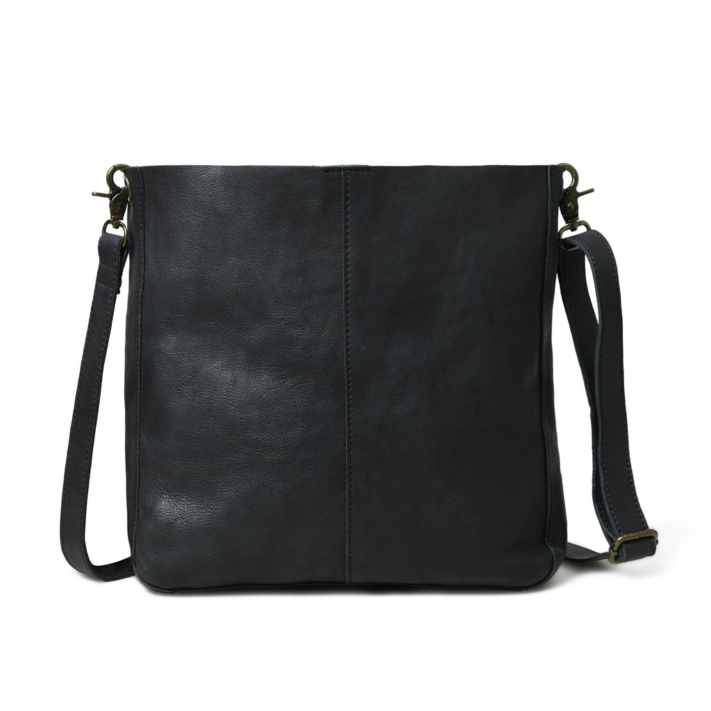 Classy Leather Bags Serenity Everyday Crossbody Sling, Black SpadezStore