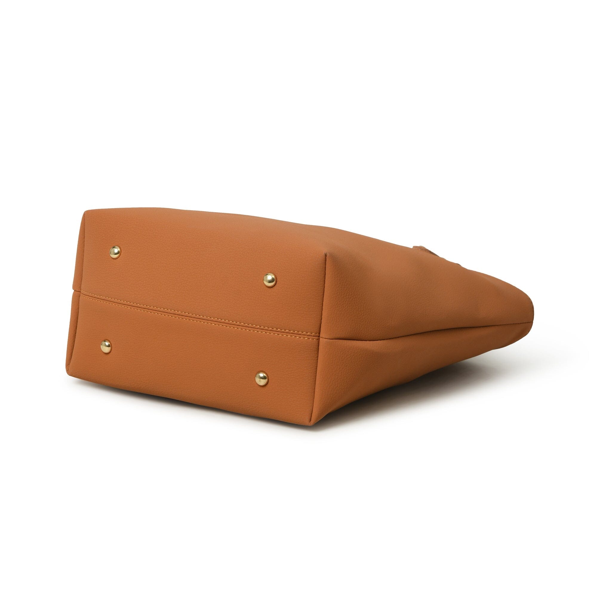 Classy Leather Bags Era Vegan Leather Tote - Tan Brown SpadezStore