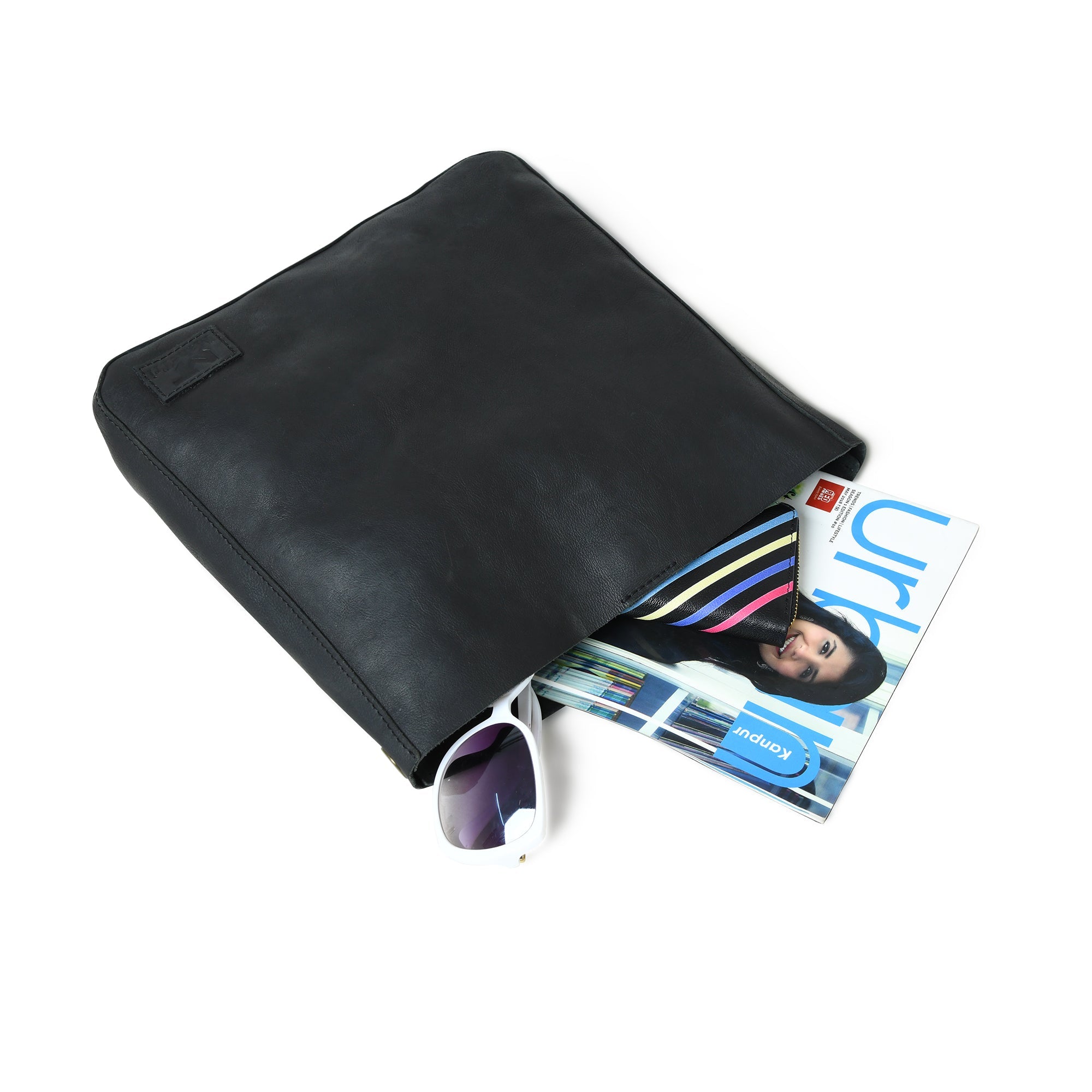 Classy Leather Bags Serenity Everyday Crossbody Sling, Black SpadezStore