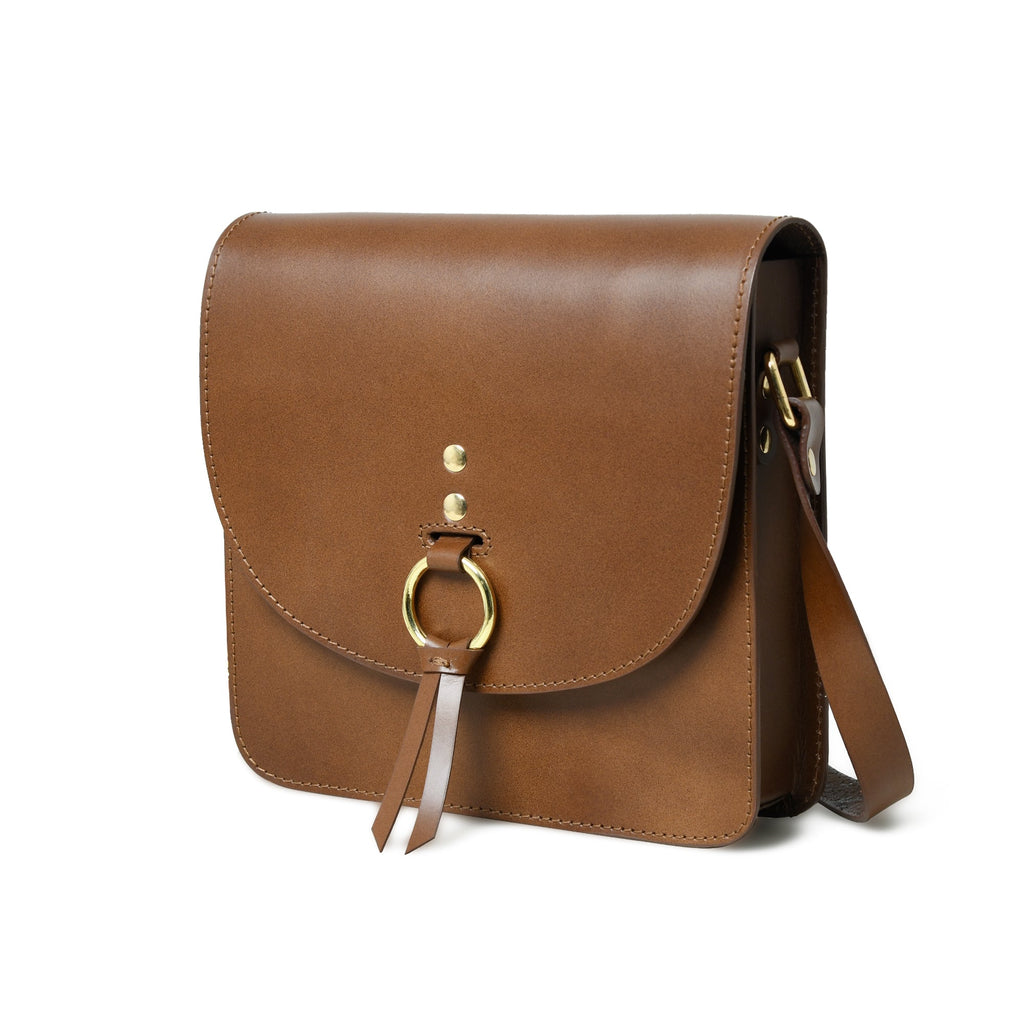 Classy Leather Bags Brown Elegance Crossbody Sling Bag SpadezStore