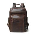 Classy Leather Bags Alpha Brown Buffalo Leather Travel Backpack SpadezStore