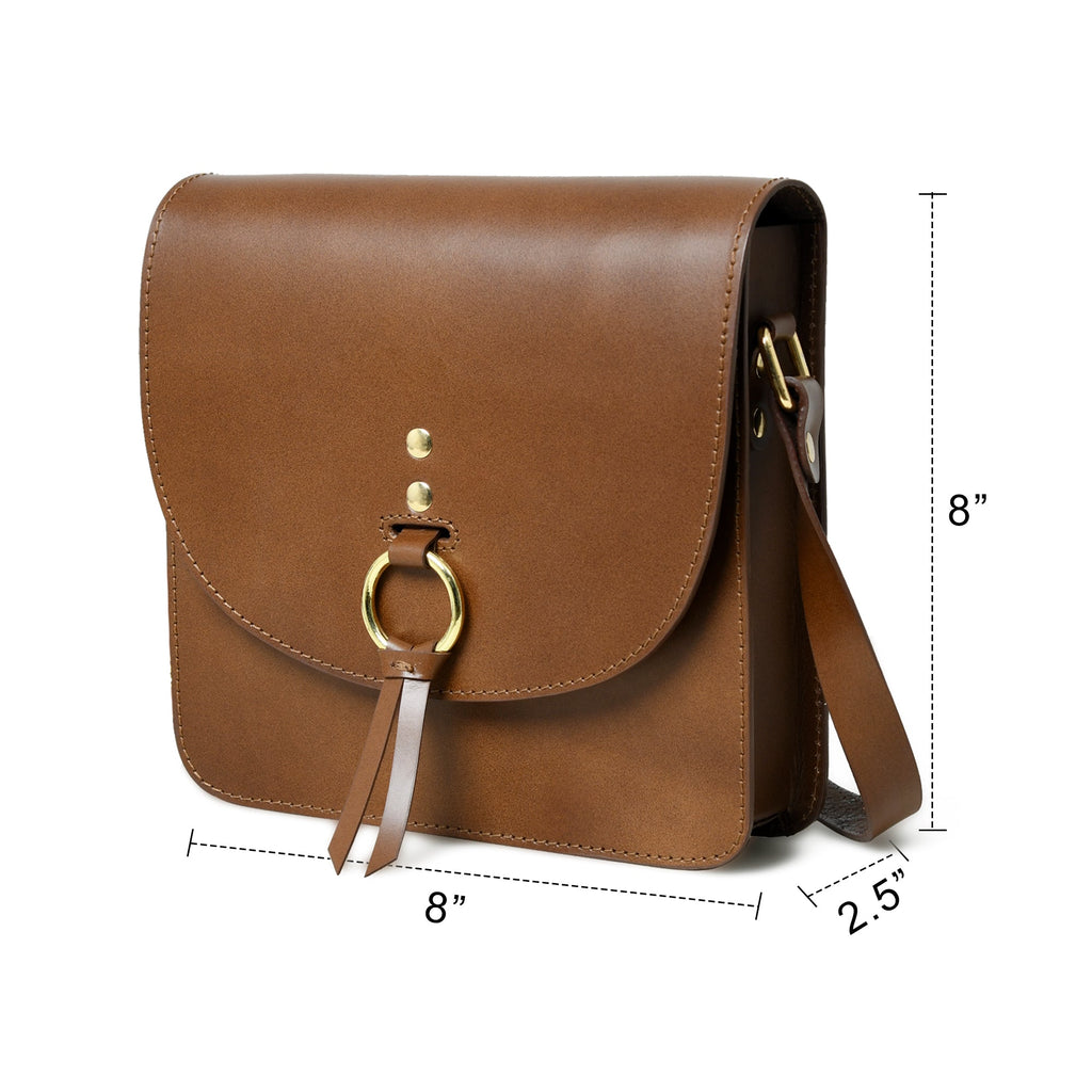 Classy Leather Bags Brown Elegance Crossbody Sling Bag SpadezStore