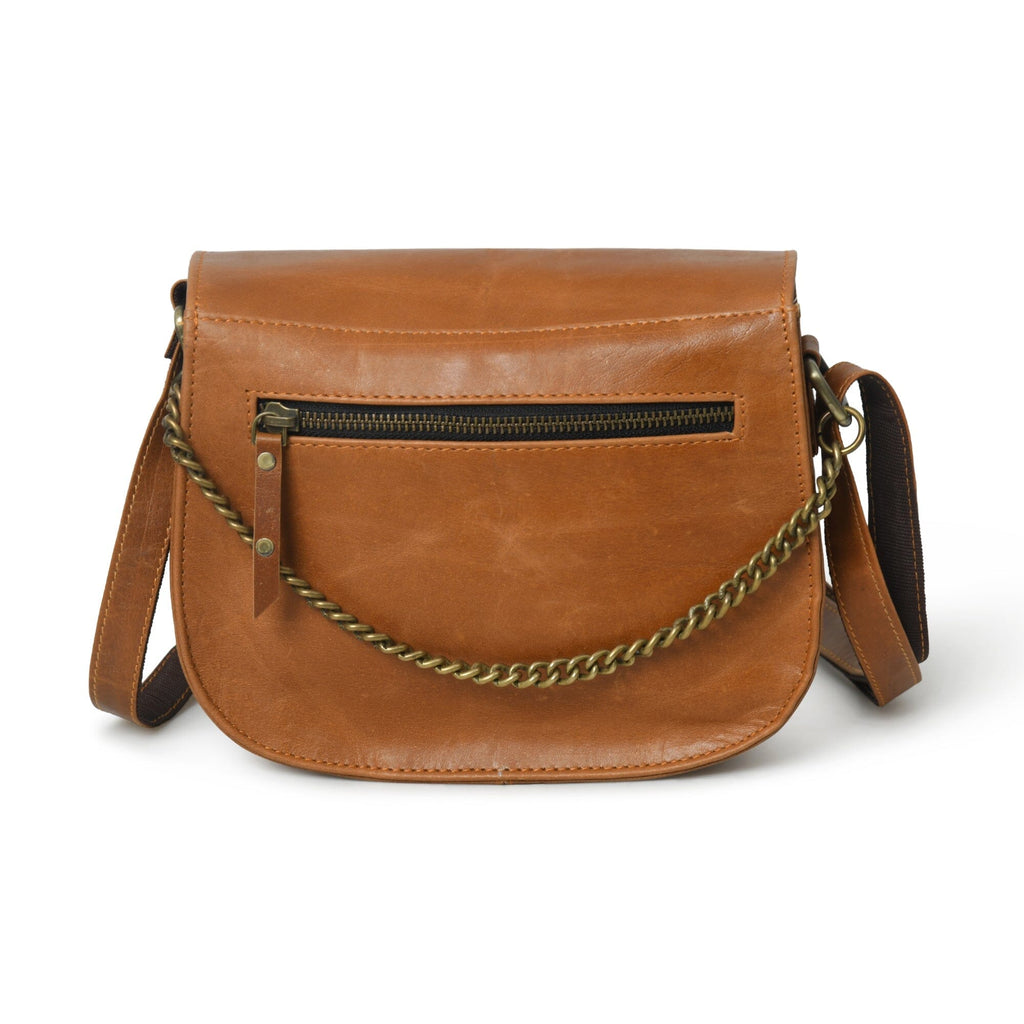 Classy Leather Bags The Molina Satchel- Tan Brown