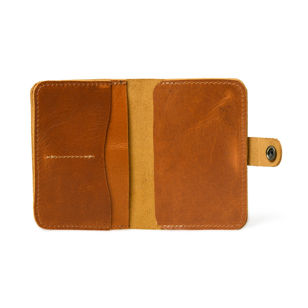 Classy Leather Bags ChicVoyage Passport Sleeve - Tan Brown SpadezStore