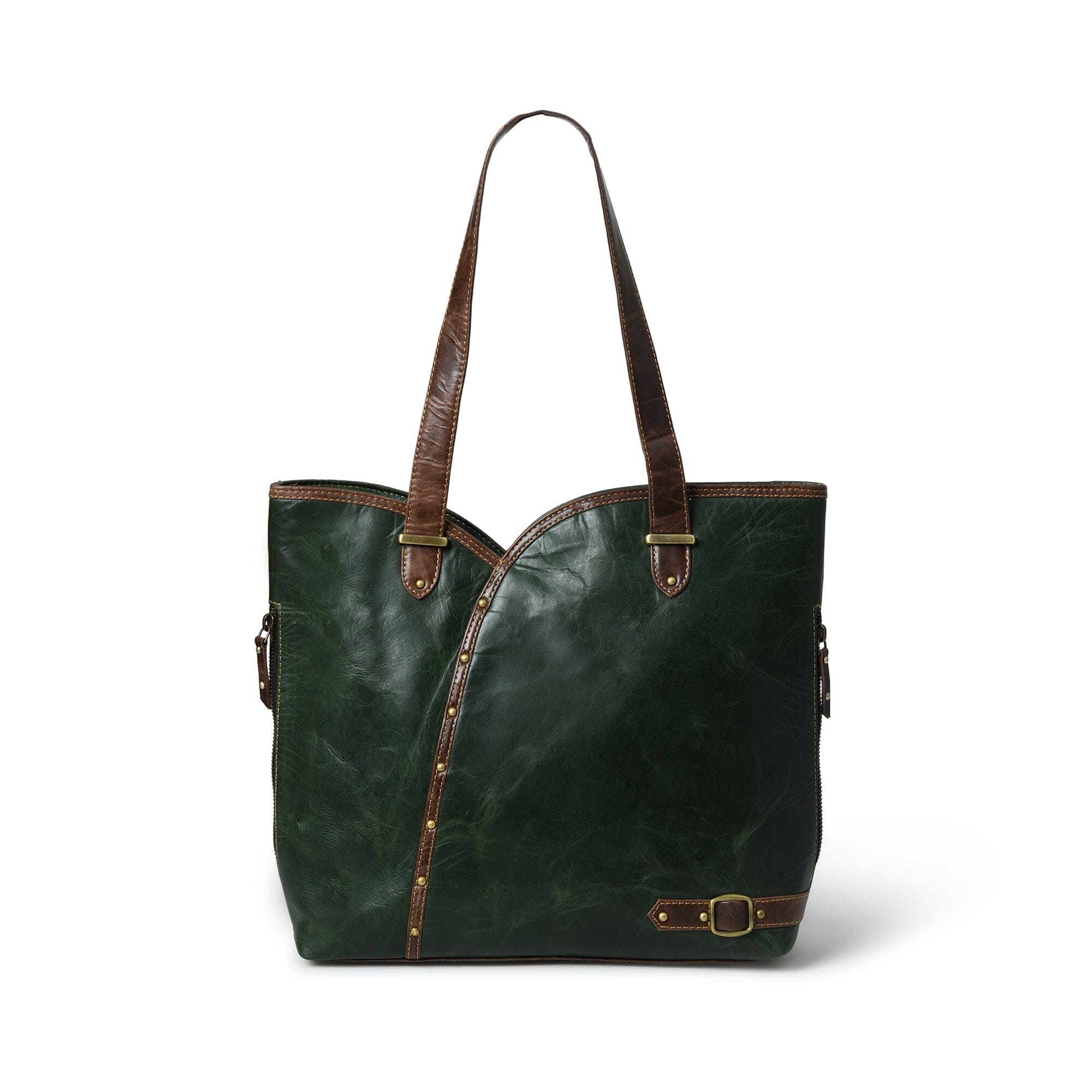Classy Leather Bags The Riley Handbag- Green SpadezStore