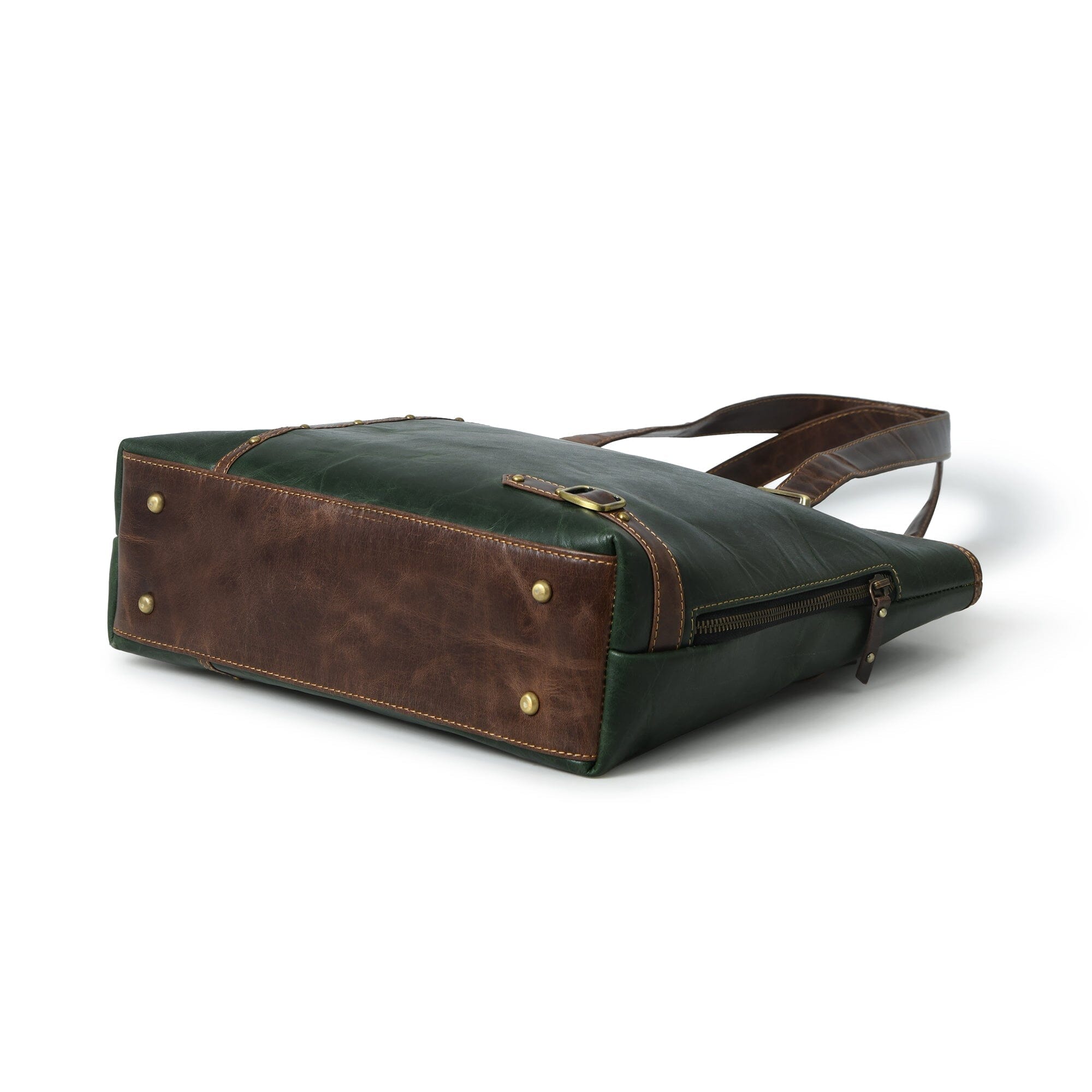 Classy Leather Bags The Riley Handbag- Green SpadezStore