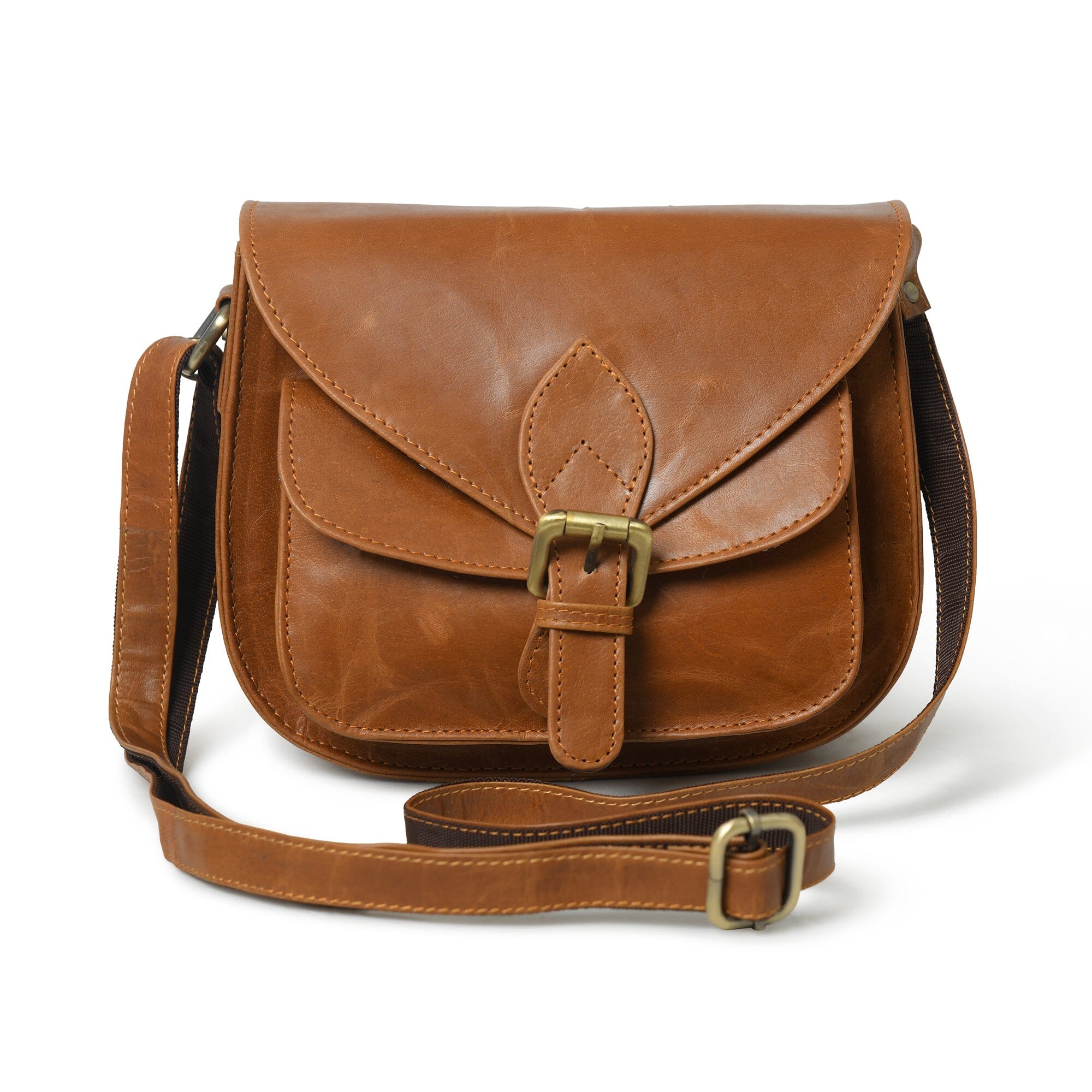 Classy Leather Bags The Molina Satchel- Tan Brown