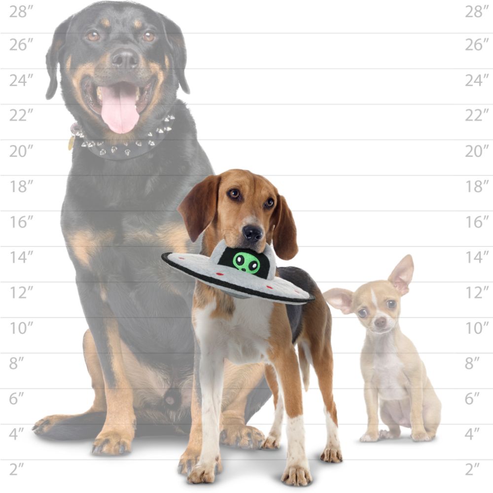 Tuffy UFO Alien Squeaker Ball SpadezStore