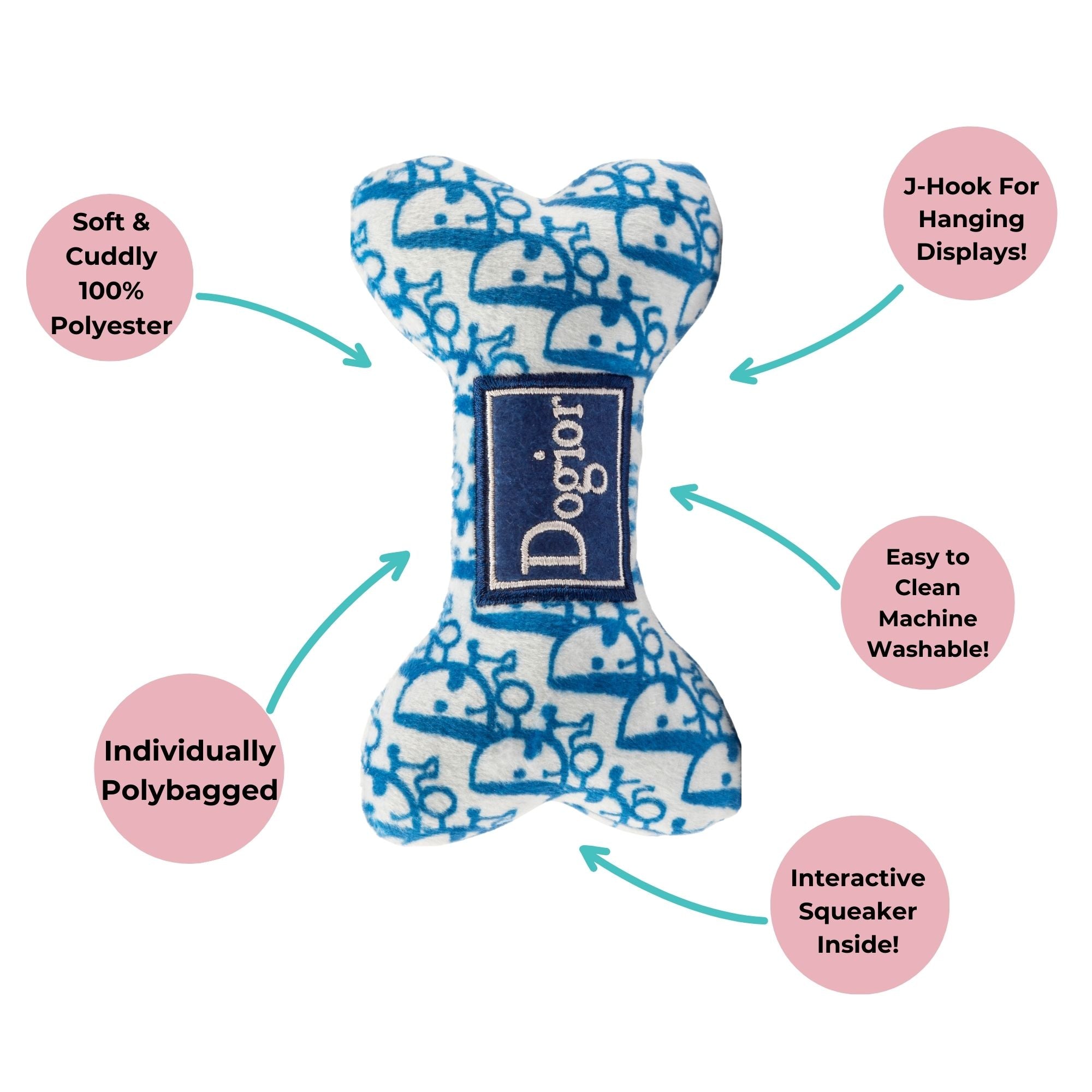 Haute Diggity Dog Dogior Bones Dog Toy