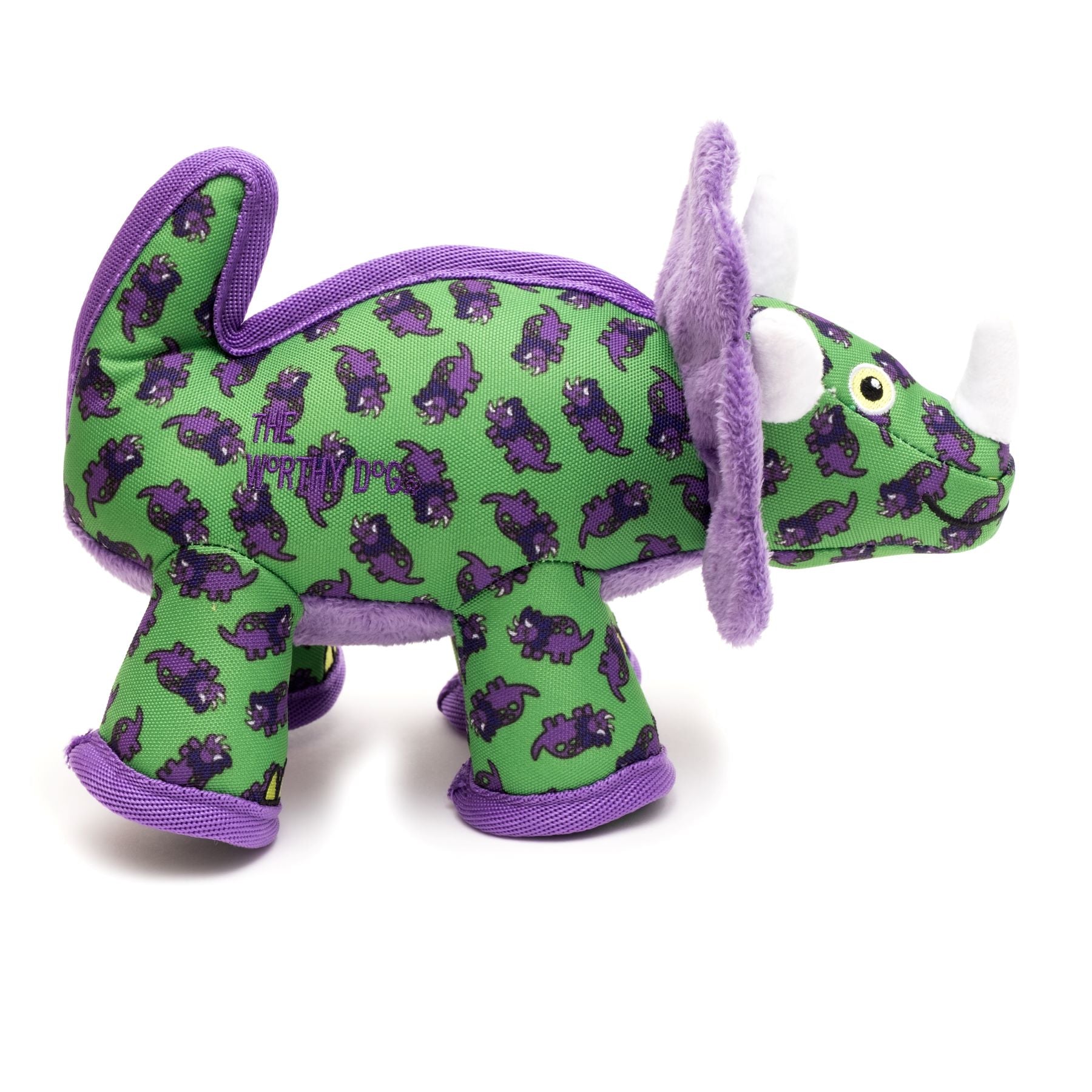 The Worthy Dog Triceratops Toy SpadezStore