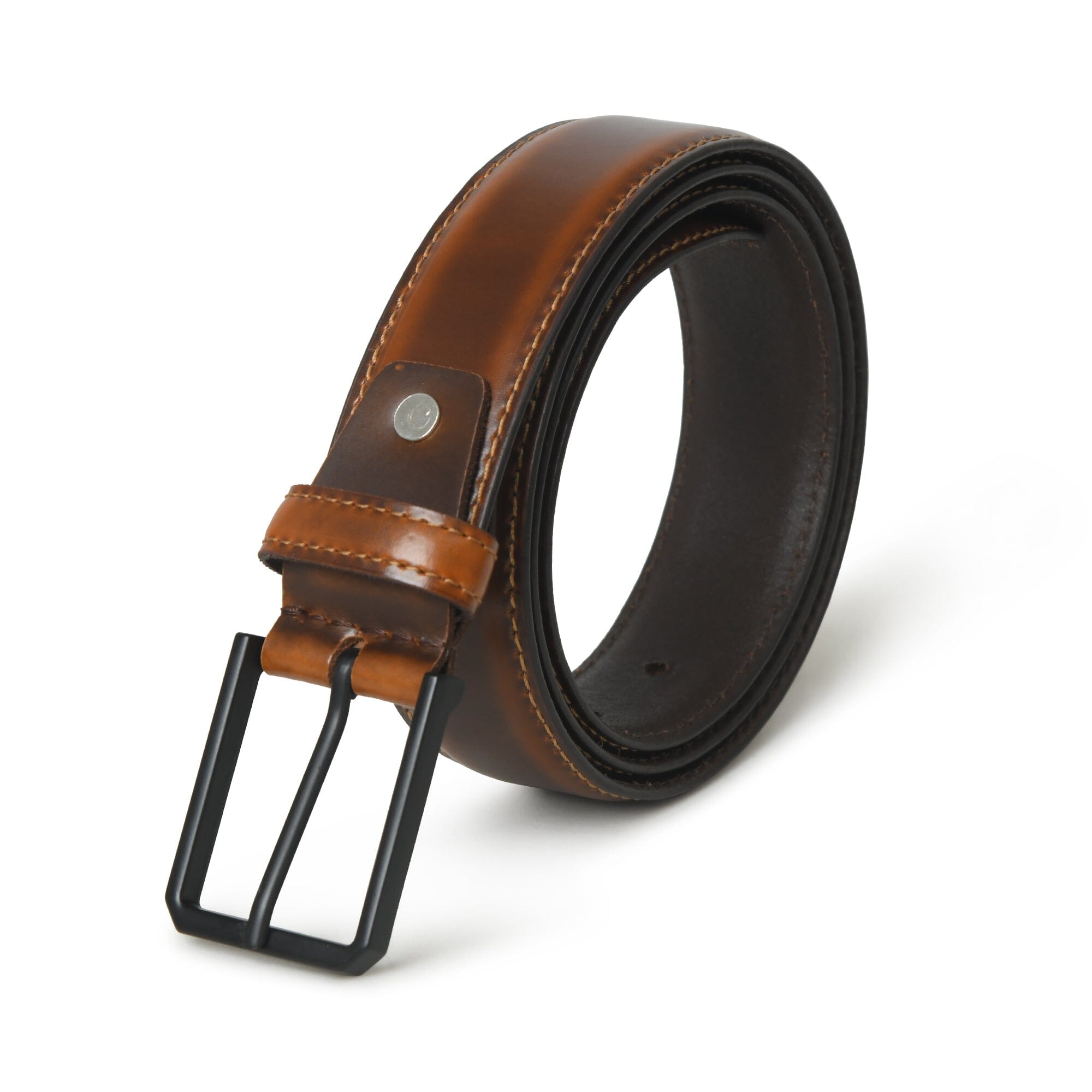 Classy Leather Bags Cooper Caramel Leather Belt SpadezStore