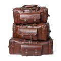 Classy Leather Bags Upgraded Traveler Weekender Duffle SpadezStore