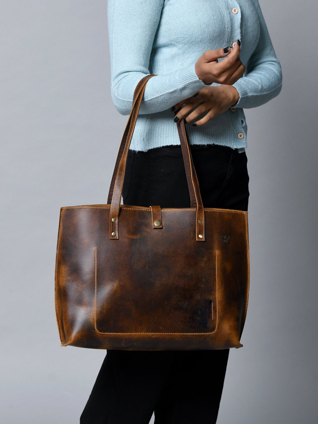Classy Leather Bags Buffalo Terry Tote SpadezStore