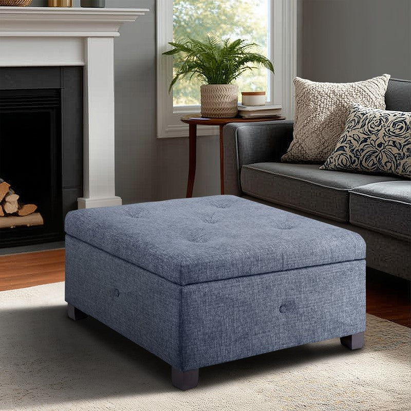 Madison Park Della Soft Close Storage Ottoman SpadezStore