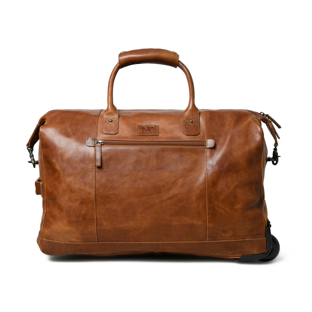 Classy Leather Bags Harbor Leather Trolly Carry-On SpadezStore