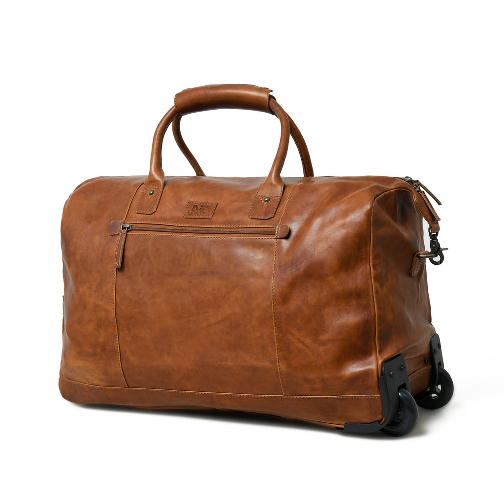 Classy Leather Bags Harbor Leather Trolly Carry-On SpadezStore