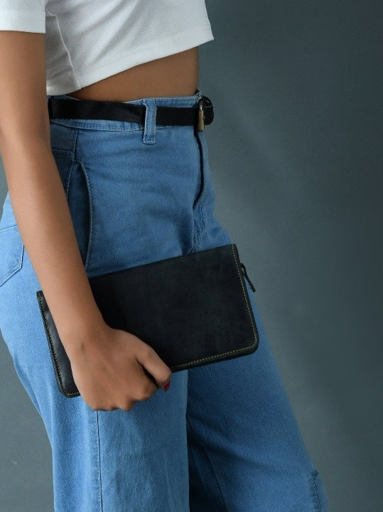 Classy Leather Bags Blair Women's Wallet- Black SpadezStore