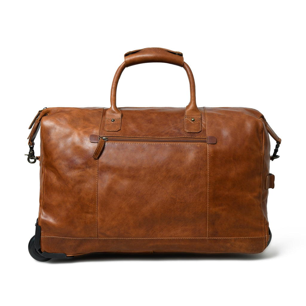 Classy Leather Bags Harbor Leather Trolly Carry-On SpadezStore