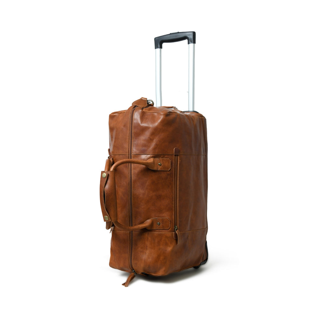 Classy Leather Bags Harbor Leather Trolly Carry-On SpadezStore