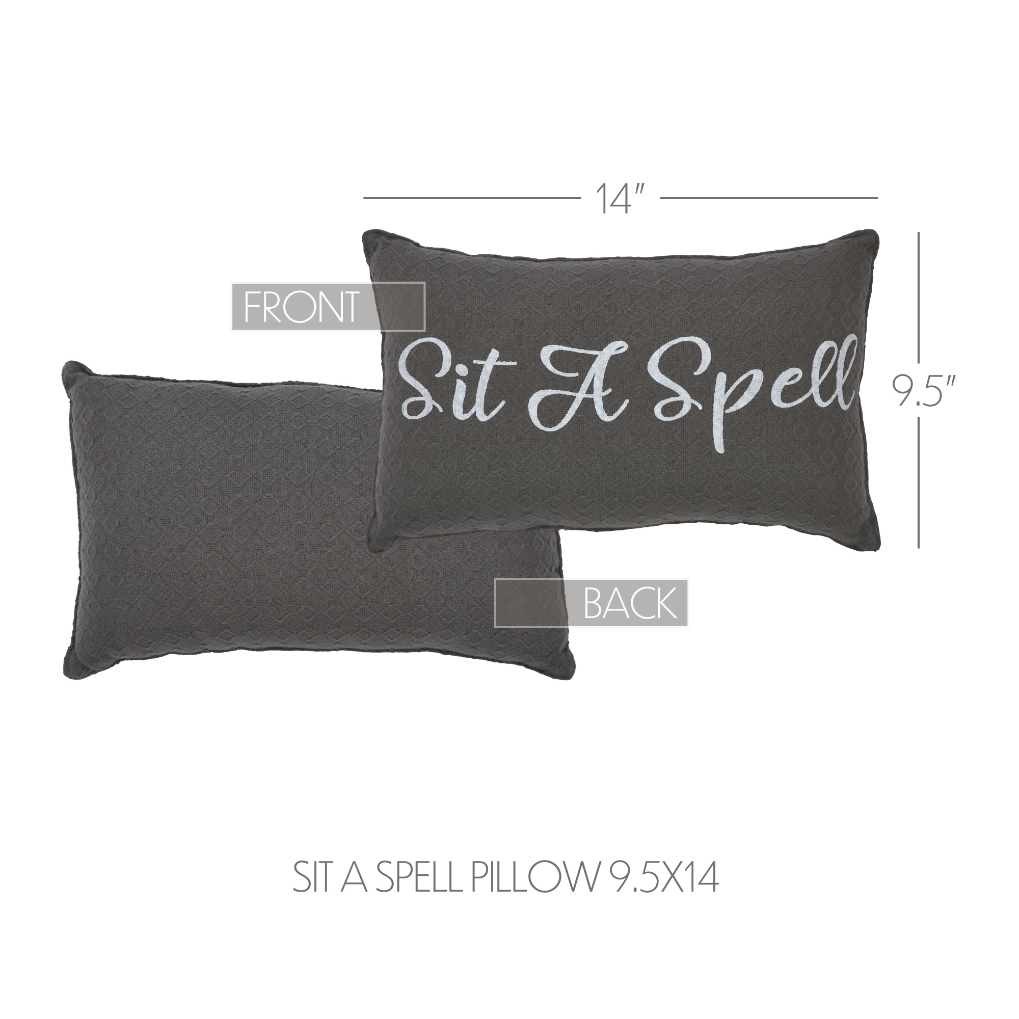 Finders Keepers Sit A Spell Pillow 9.5x14 SpadezStore