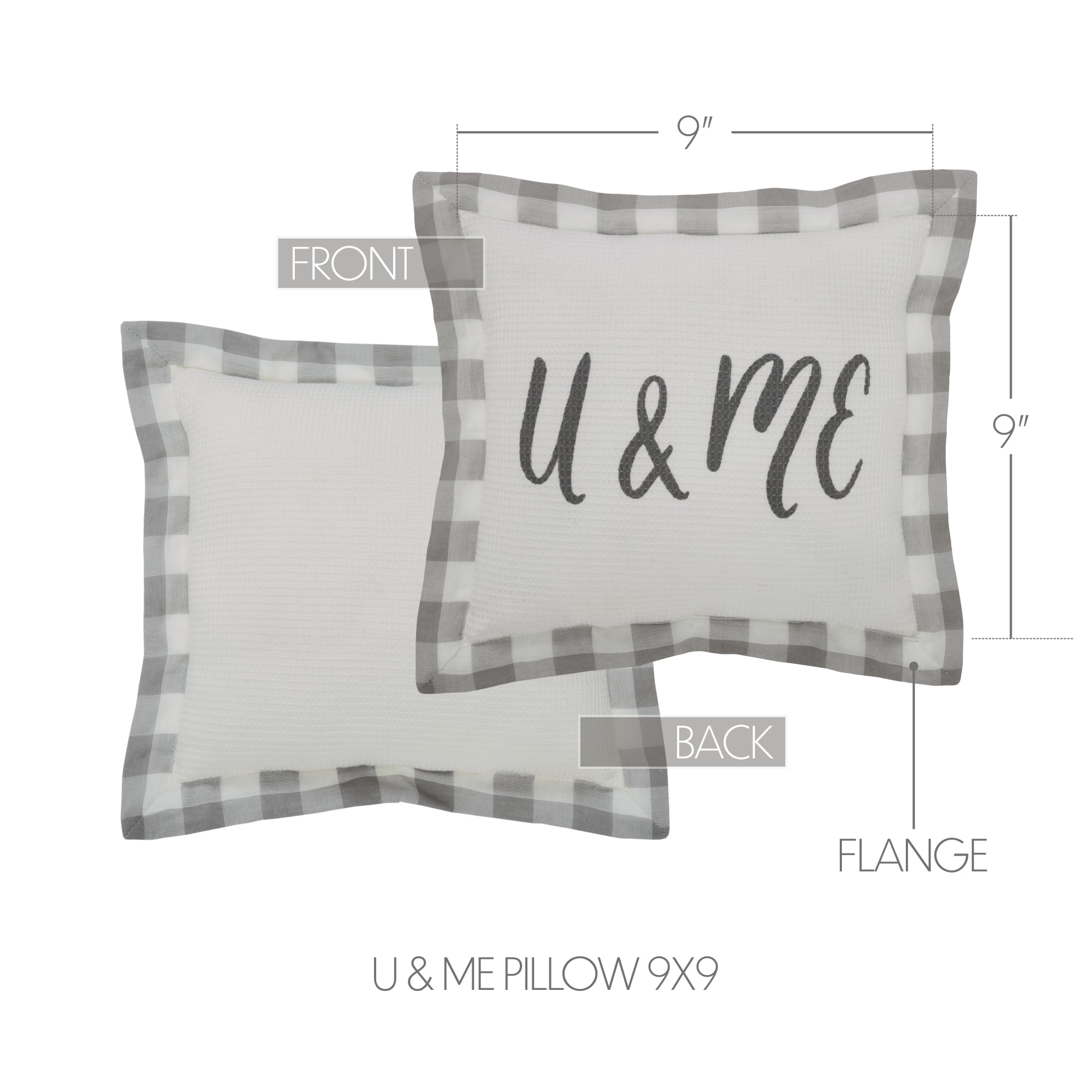 Finders Keepers U & Me Pillow 9x9 SpadezStore