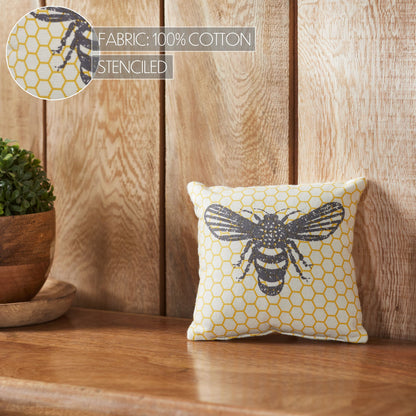 Buzzy Bees Bee Pillow 6x6 SpadezStore