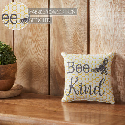 Buzzy Bees Bee Kind Pillow 6x6 SpadezStore