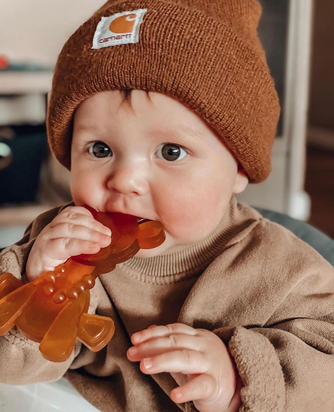 Bambeado The Little Bamber - Natural Rubber & Baltic Amber Teething Toy