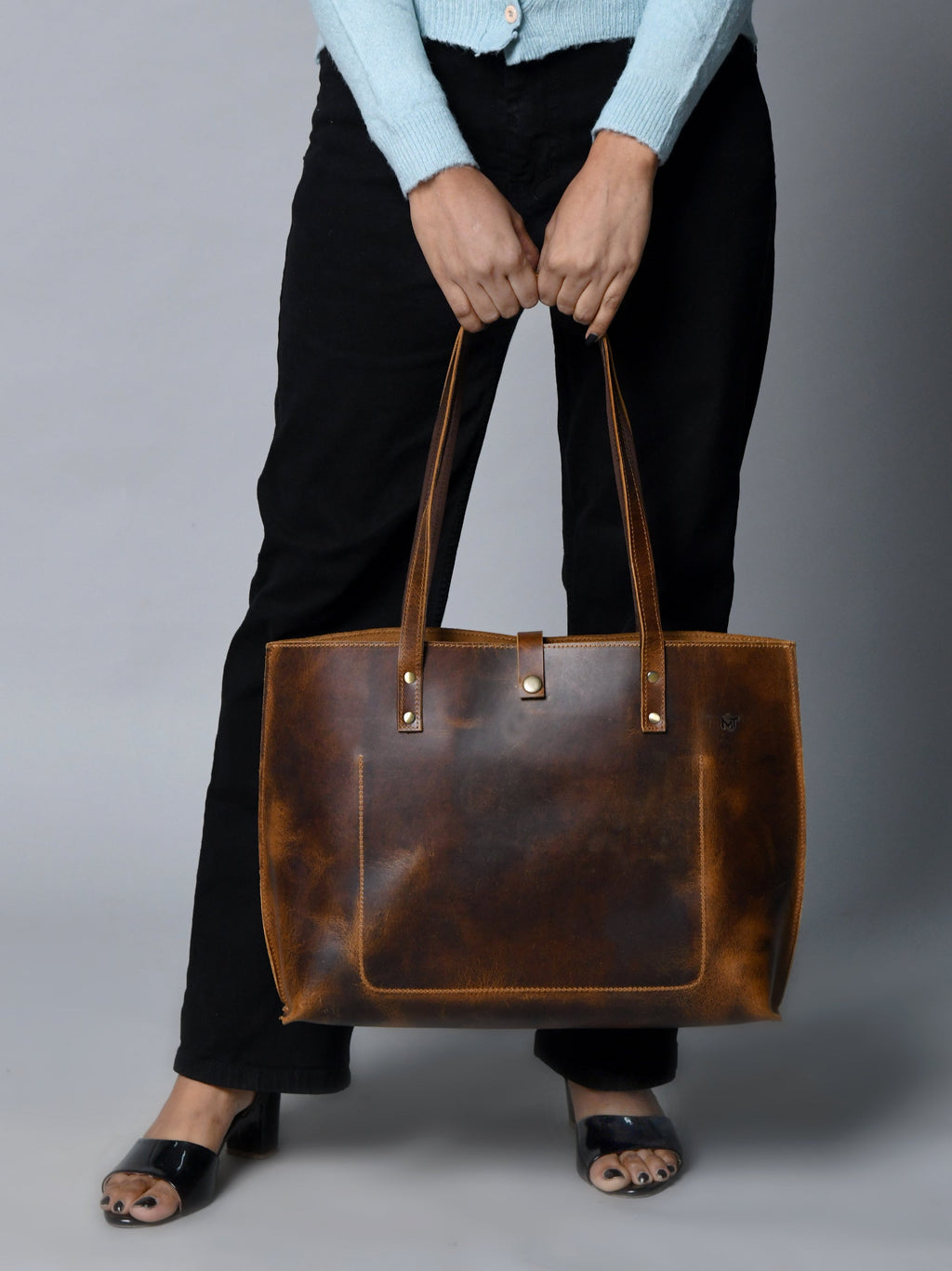 Classy Leather Bags Buffalo Terry Tote SpadezStore