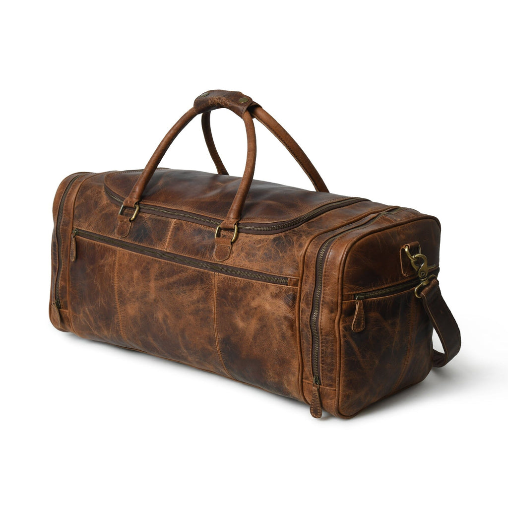 Classy Leather Bags Cohen Buffalo Weekender Duffle SpadezStore