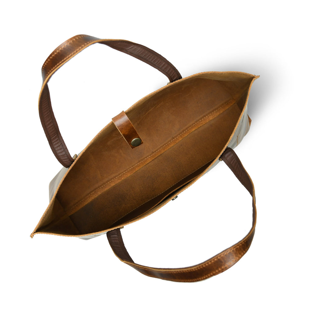 Classy Leather Bags Buffalo Terry Tote SpadezStore