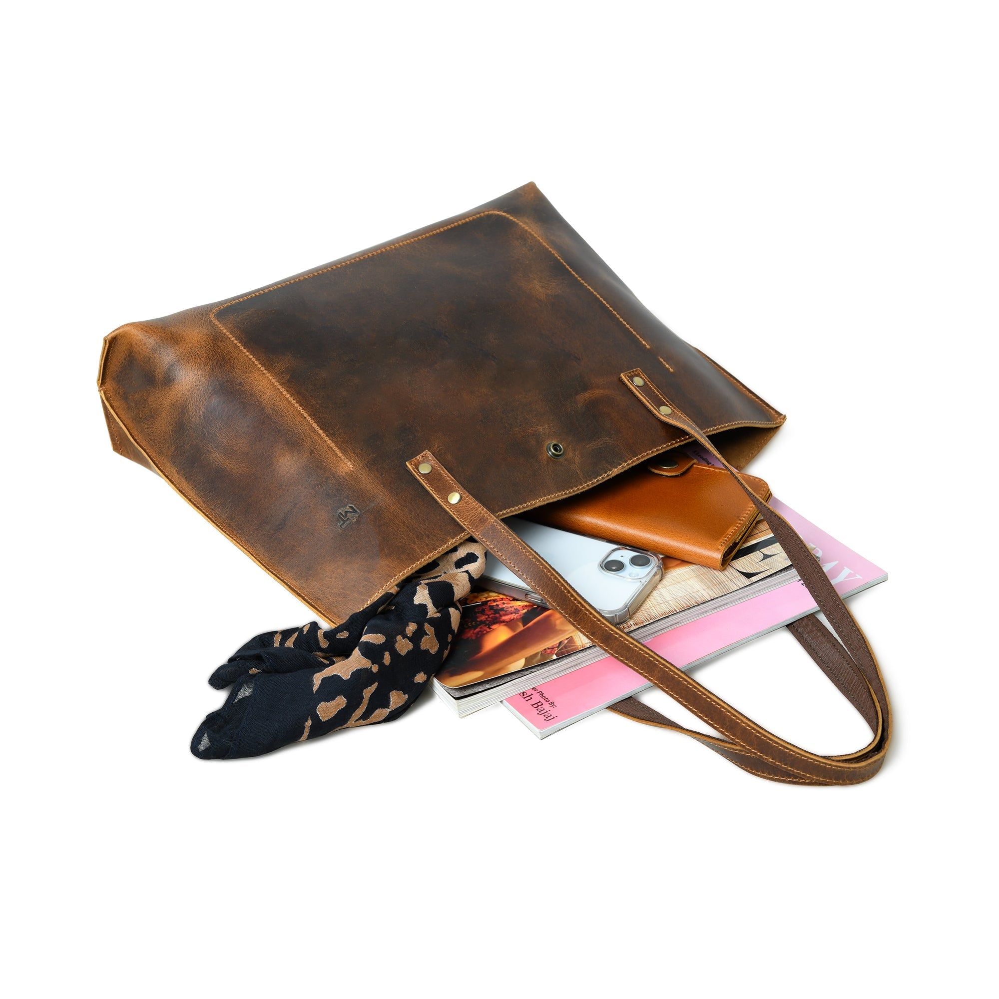 Classy Leather Bags Buffalo Terry Tote SpadezStore