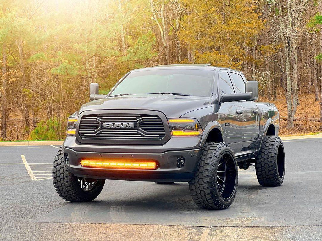 Auxbeam 6 Modes Series Amber and White LED Light Bars