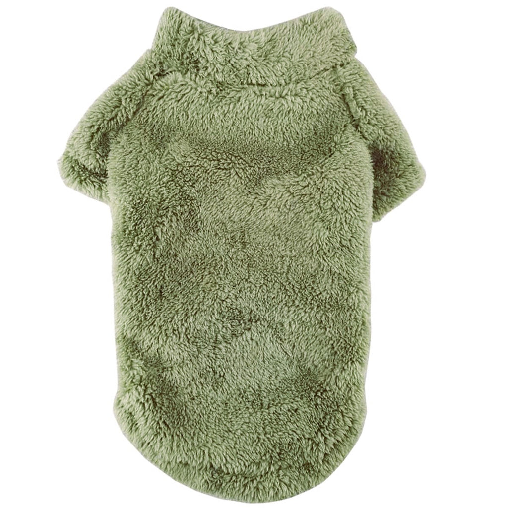 Doggie Design Soft Plush Pullover - Moss Green SpadezStore
